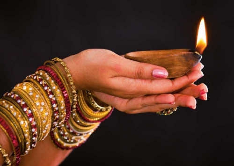 Indische Postkarte Namaste, You're Welcome